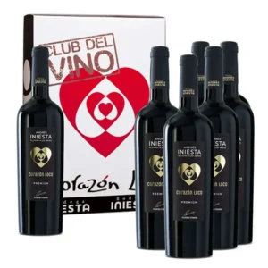 Caja de vinos Corazón Loco Premium de Bodega Andrés Iniesta