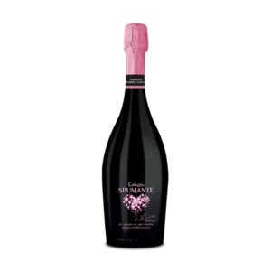 Botella de vino Corazón Spumante Rosado de Bodega Andrés Iniesta